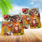 Christmas Dear Santa Bring Beer Beach Shorts Print Detail For Festive Outdoor Gatherings