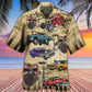 Car Muscle Drums Hawaiian Shirt Design Detail For Beach Days And Holiday Travel