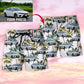 Car Tropical Various Style Personalized Photo Beach Shorts For Tropical Getaways And Weekend Adventures