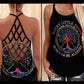 Hippie Soul Peaceful Good Hollow Tank Top For Yoga Workouts And Festival Wear
