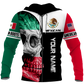 Mexican American Skull Roots Hoodie For Dark Themed Outfits Outdoor Trips And Casual Comfort