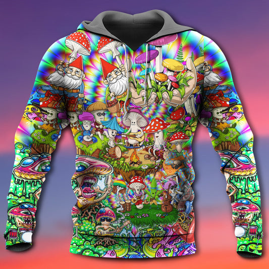 Hippie Mushroom Music Life Band Hoodie For Music Inspired Outfits Festivals And Relaxed Everyday Wear