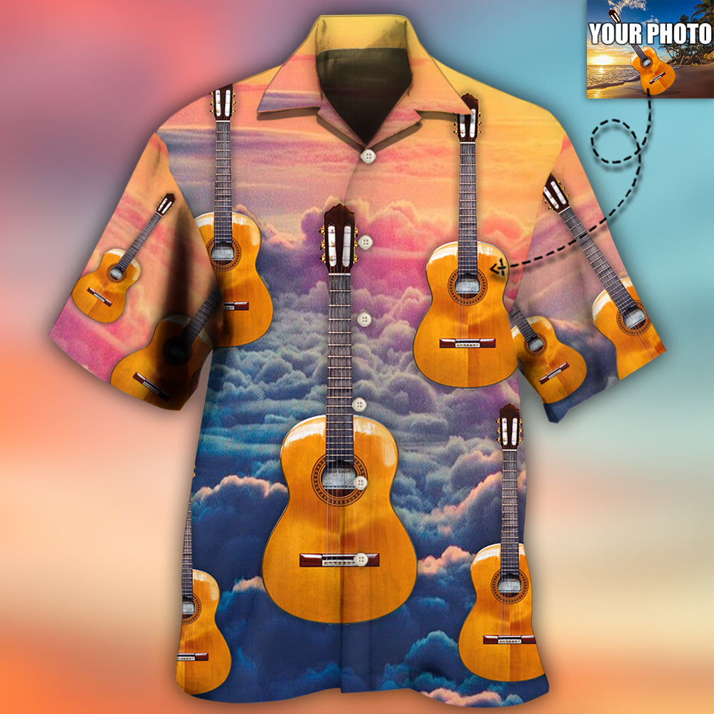 Guitar Various Custom Photo Hawaiian Shirt Design Detail For Sunny Adventures And Casual Wear