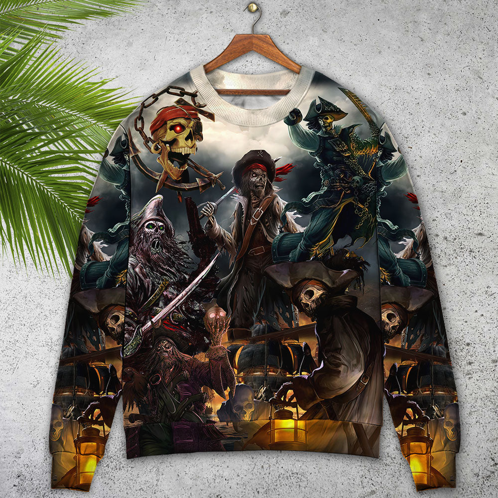 Skull Fantasy Ghost Pirate Sweater For Casual Wear Parties And Thoughtful Gifting