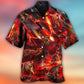 Dinosaur Meteor Rain Fantasy Hawaiian Shirt For Summer Events And Casual Outdoor Wear