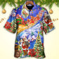 Christmas Hawaiian Shirt With All Over Print For Tropical Holiday Resort Parties And Everyday Style