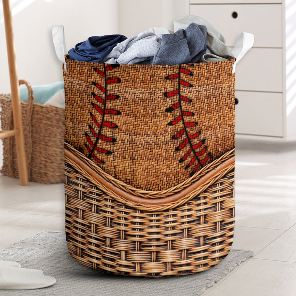 Baseball Laundry Basket For Nursery Dorm And Home Storage