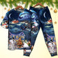 Santa Family Holiday Love Short Sleeve Pajamas Set For Christmas Sleepwear And Family Lounging