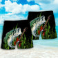 Fishing And Guitar Lover Beach Shorts Design View For Poolside Relaxation And Holiday Trips