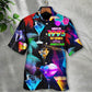 Neon Cocktail Drinking Years Hawaiian Shirt For Summer Vacation And Beach Travel