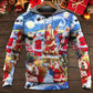 Christmas Santa Snowy Night Hoodie For Festive Celebrations Seasonal Trips And Relaxed Winter Wear