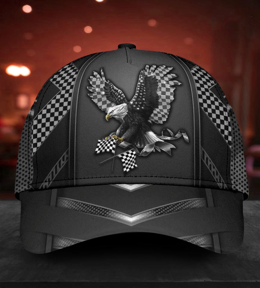 Racing Eagle Speed Freedom Classic Cap For Casual Styling Holiday Travel And Weekend Adventures