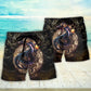 Golden Dragon Asian Myth Fantasy Beach Shorts Pattern View For Resort Days And Outdoor Activities