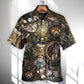 Steampunk Magical Cat About Hawaiian Shirt For Summer Events And Casual Outdoor Wear