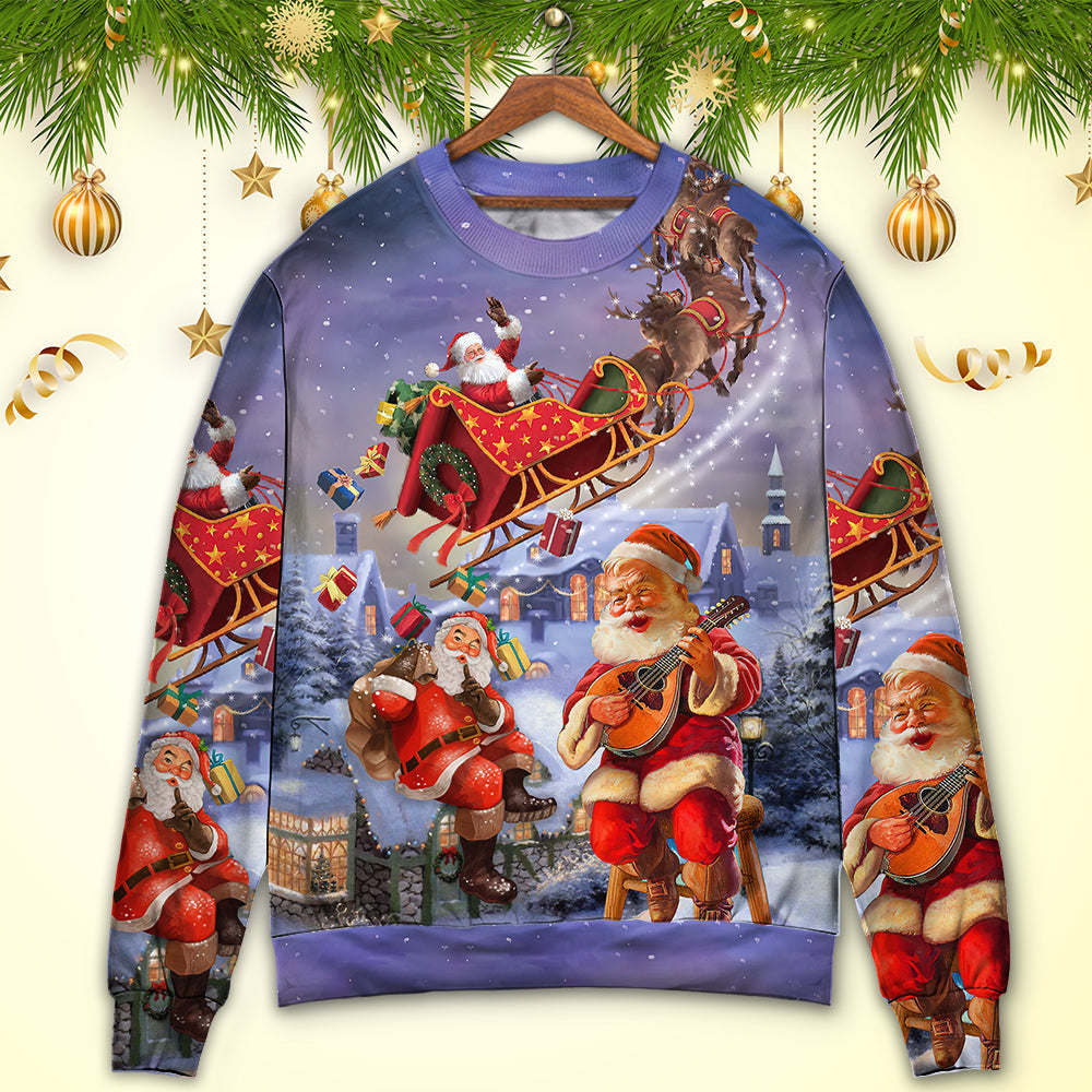 Christmas Santa Funny Sweater For Festive Events Weekend Outings And Comfortable Winter Style