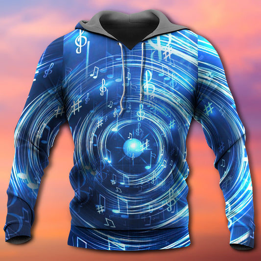 Neon Music Circle Notes Hoodie For Studio Sessions Casual Events And Comfortable Daily Style