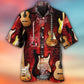 Halloween Creative Pattern Hawaiian Shirt Resort Outfit View For Casual Outings