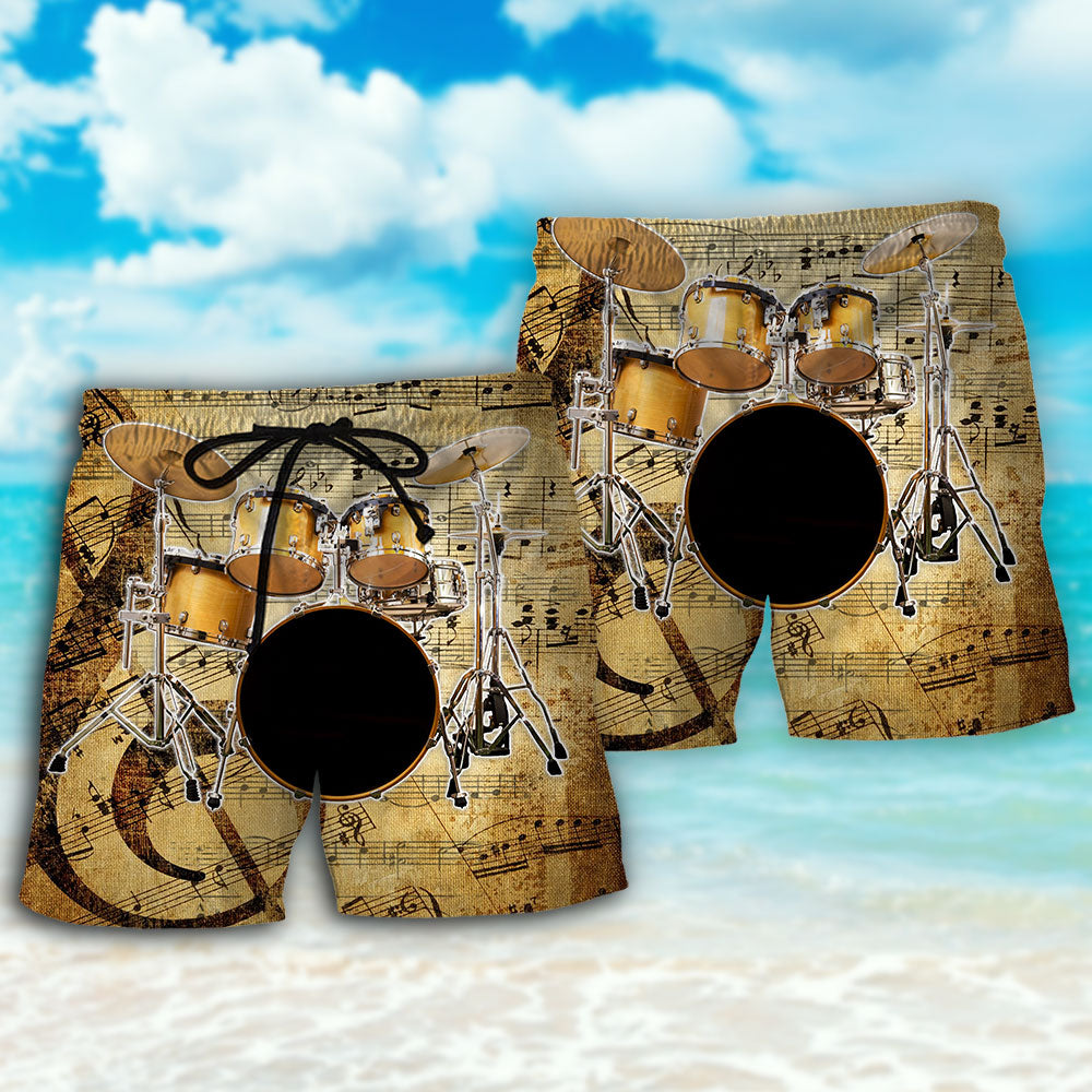 Drum Old Drummer Fun Beach Shorts For Outdoor Adventures And Thoughtful Seasonal Gifts