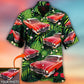 Classic Tropical Floral Car Eldorado Custom Photo Hawaiian Shirt For Summer Vacation And Beach Travel