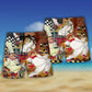 Funny Chef Cooking Vintage Dinner Time Beach Shorts For Tropical Getaways And Weekend Adventures