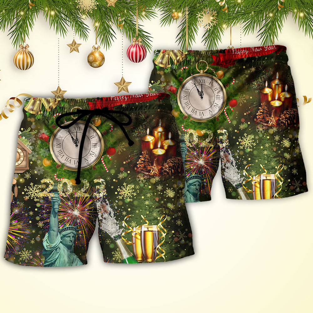 America Firework Year Beach Shorts Pattern Detail For Cruise Vacations And Thoughtful Gift Giving