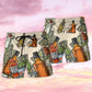 Golf And Bourbon Lover Beach Shorts Pattern View For Vacation Travel And Outdoor Fun