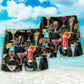 Tropical Summer Cocktail Beach Shorts For Summer Vacation And Coastal Travel