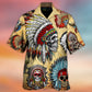Bohemian Vintage Skull American Hawaiian Shirt For Warm Weather Adventures And Everyday Comfort