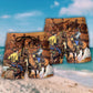 Western Cowboy Riding Horse Classic Beach Shorts Artwork Detail For Comfortable Everyday Summer Wear