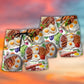 Breakfast Sausage Food Beach Shorts Design View For Poolside Relaxation And Holiday Trips