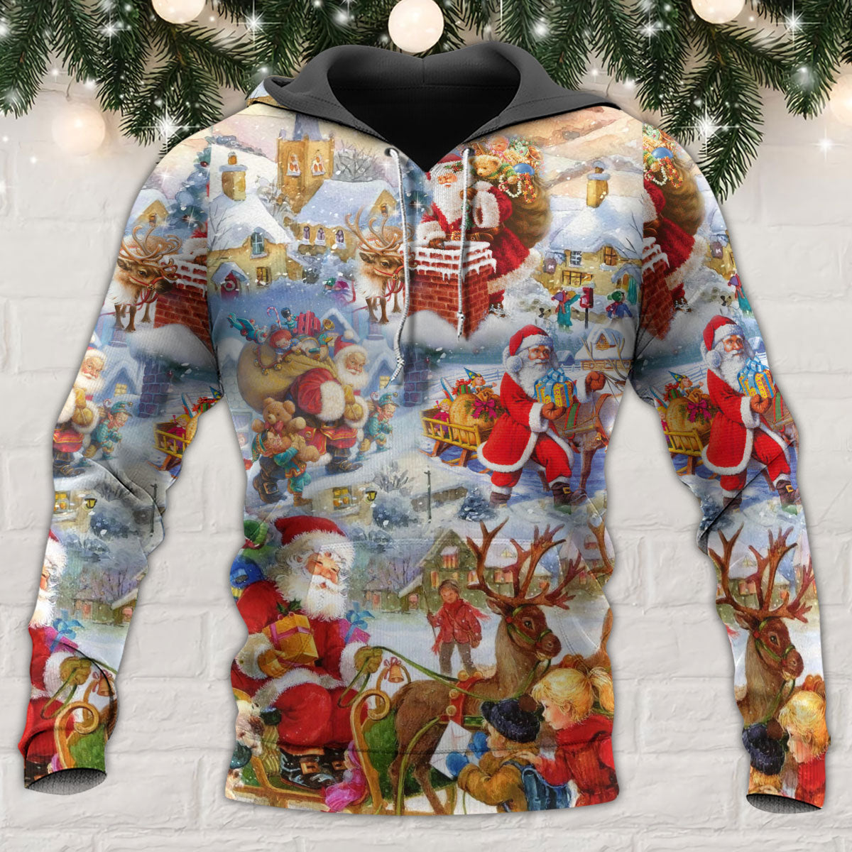 Holly Jolly Christmas Hoodie For Holiday Parties Weekend Outings And Cheerful Gift Giving