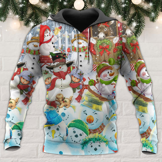 Snowman Farm Holiday Christmas Hoodie For Holiday Vacations Winter Events And Everyday Comfort
