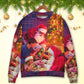 Christmas Santa Story Light Sweater For Holiday Parties Family Gatherings And Seasonal Gift Giving