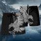Viking Raven Victory Symbol Beach Shorts Design Detail For Weekend Getaways And Beach Days