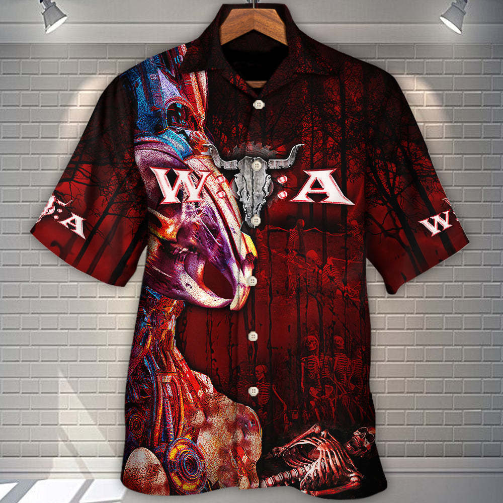 Music Metal Festival Hawaiian Shirt Print Closeup For Thoughtful Gifting