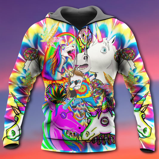 Hippie Unicorn Wonderland Dream Hoodie For Free Spirited Travel Casual Wear And Comfortable Layering