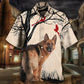 Creative German Shepherd Dog Hawaiian Shirt Tropical Styling View For Thoughtful Gifting