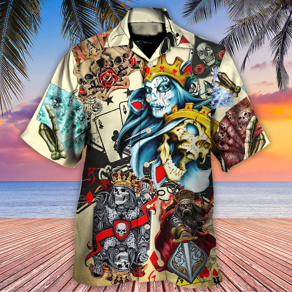 Skull Change Hawaiian Shirt For Summer Vacation, Beach Travel, And Casual Wear