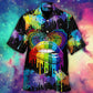 Rainbow Pride Lips Happiness Hawaiian Shirt Artwork Detail For Tropical Trips And Casual Outings