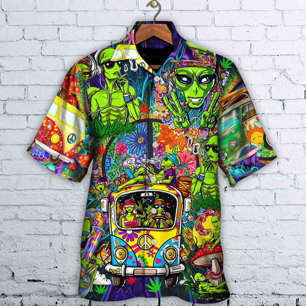 Bohemian Alien Space Psychedelic Hawaiian Shirt For Warm Weather Adventures And Everyday Comfort