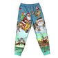 Cute Santa Christmas Short Sleeve Pajamas Set For Holiday Travel And Comfortable Home Wear