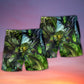 Green Dragon Skull Fantasy Beach Shorts Design View For Poolside Relaxation And Holiday Trips