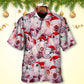 Funny Christmas Piggies Hawaiian Shirt Pattern View For Lightweight Everyday Style