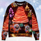 Christmas Funny Santa Red Neon Tree Sweater For Winter Parties Seasonal Adventures And Relaxed Everyday Styling