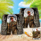 Hunting Cool Pattern Personalized Photo Beach Shorts Pattern Detail For Sunny Outdoor Activities