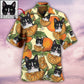 Tropical Cat Various Custom Photo Hawaiian Shirt Artwork Detail For Tropical Trips And Casual Outings