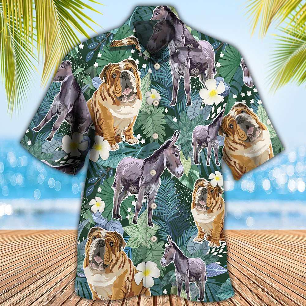 Dog Shar Pei Dogs Donkeys Hawaiian Shirt For Warm Weather Adventures And Everyday Comfort