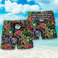 Motorcycle And Saxophone Lover Beach Shorts For Sunny Holidays And Comfortable Daily Styling