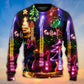 Christmas Guitar Tree Happy Glow Sweater For Festive Events Weekend Outings And Comfortable Winter Style