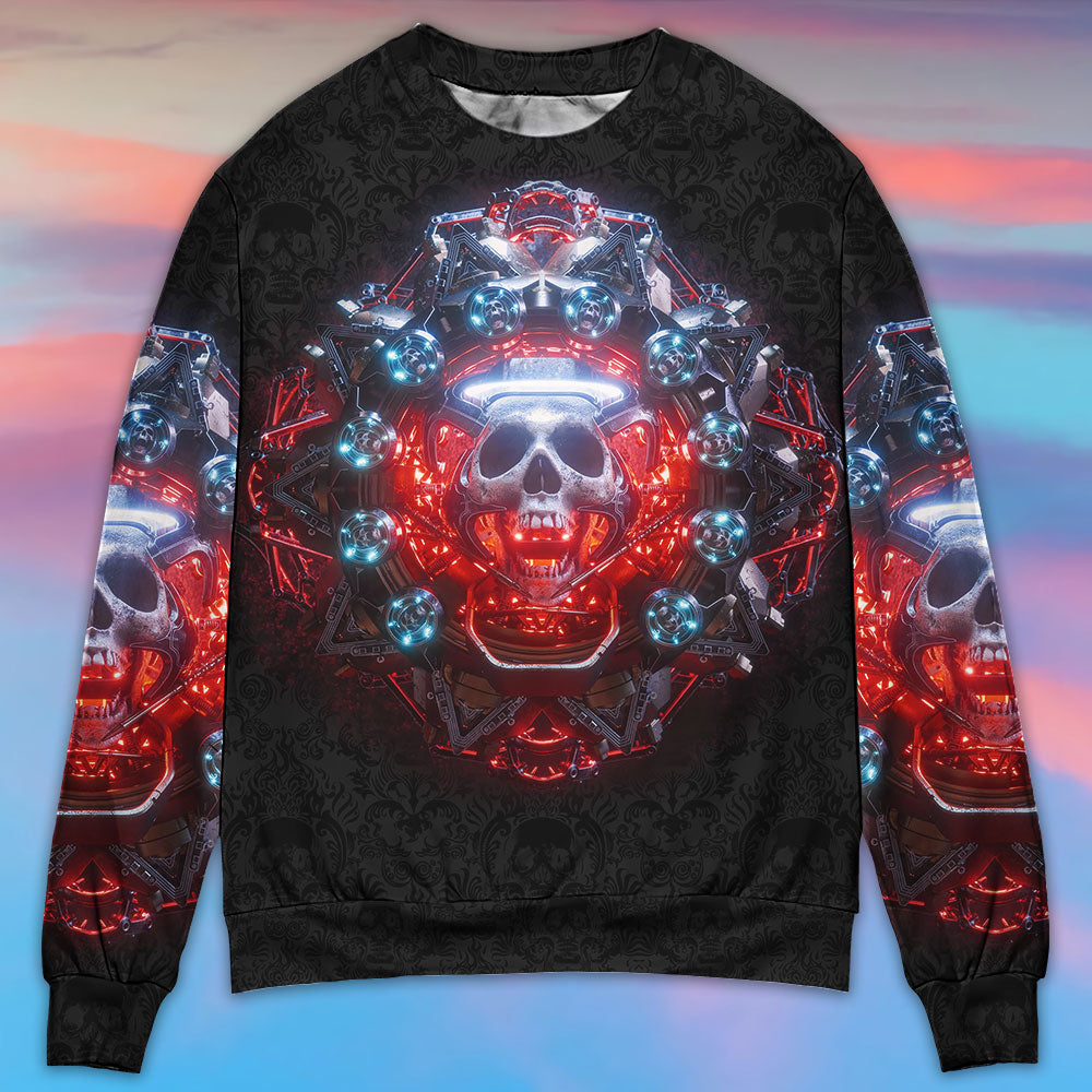 Skull Electric Dream Fantasy Sweater For Bold Streetwear Travel And Relaxed Everyday Styling